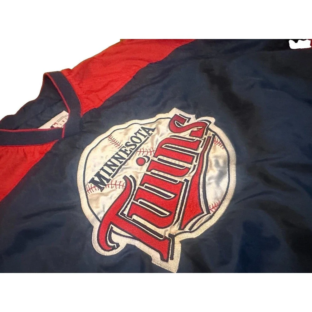 Vintage Minnesota Twins Gene Autry Windbreaker Pullover Jacket Mens L MLB USA